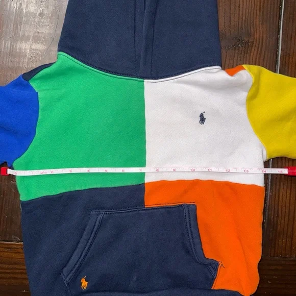 Polo by Ralph Lauren Boy’s Sz 7 Colorblock Hoodie - Picture 5 of 7